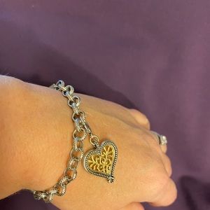 Chico’s magnetic rustic heart bracelet